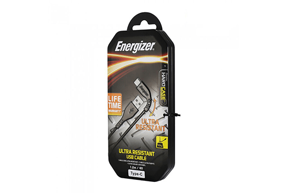 Cáp USB-C2.0 LW Energizer 1.2m màu đen - C41C2AGBKT