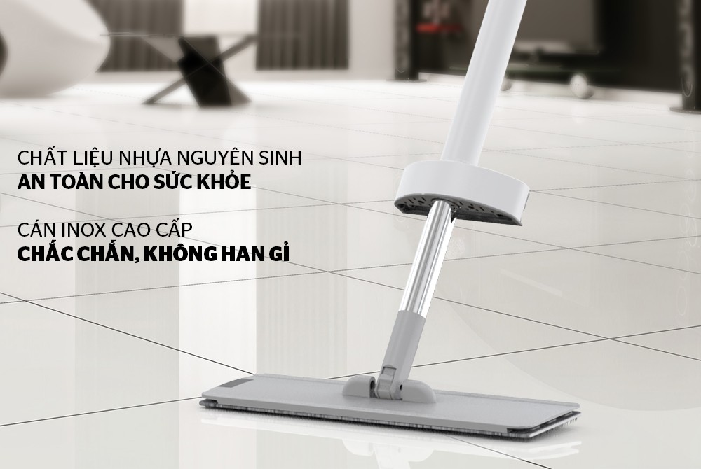 Cây chổi lau nhà tự vắt đa năng Sunhouse KS-MO3211PW