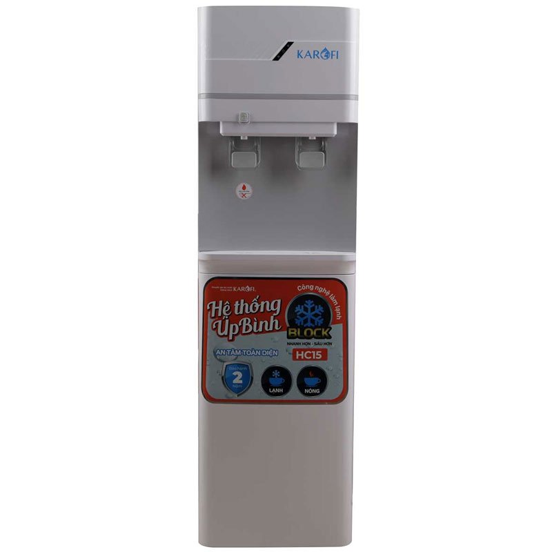 Cây nước 2 vòi Karofi HC-15- có tủ để đồ