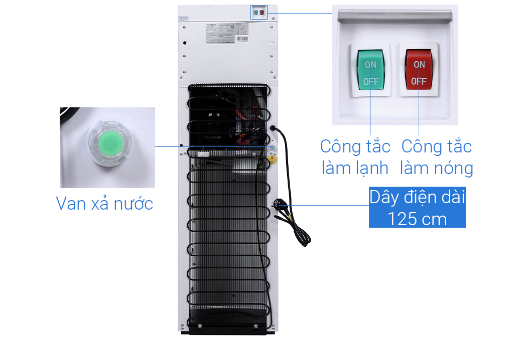 Cây nước 2 vòi Kangaroo KG49A3-bình hút