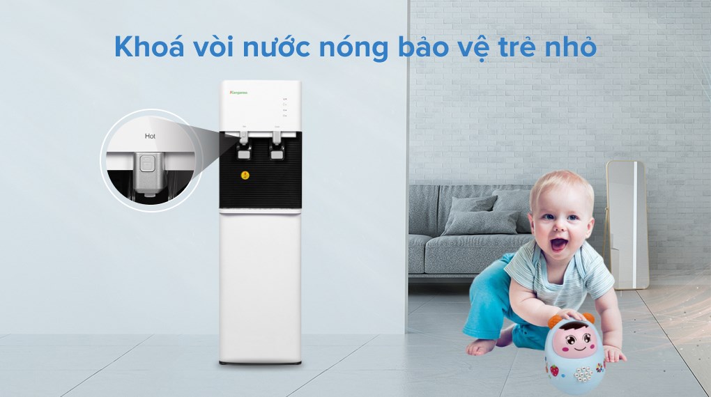 Cây nước 2 vòi Kangaroo KG49A3-bình hút