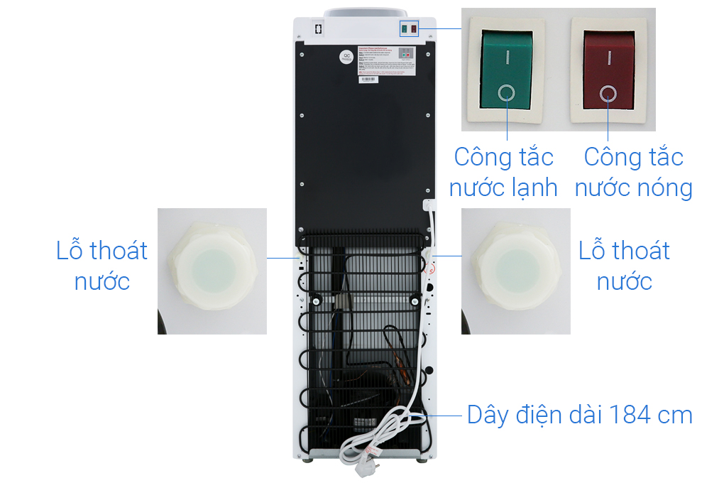 Cây nước 3 vòi Electrolux EQACF01TXWV- có tủ để đồ