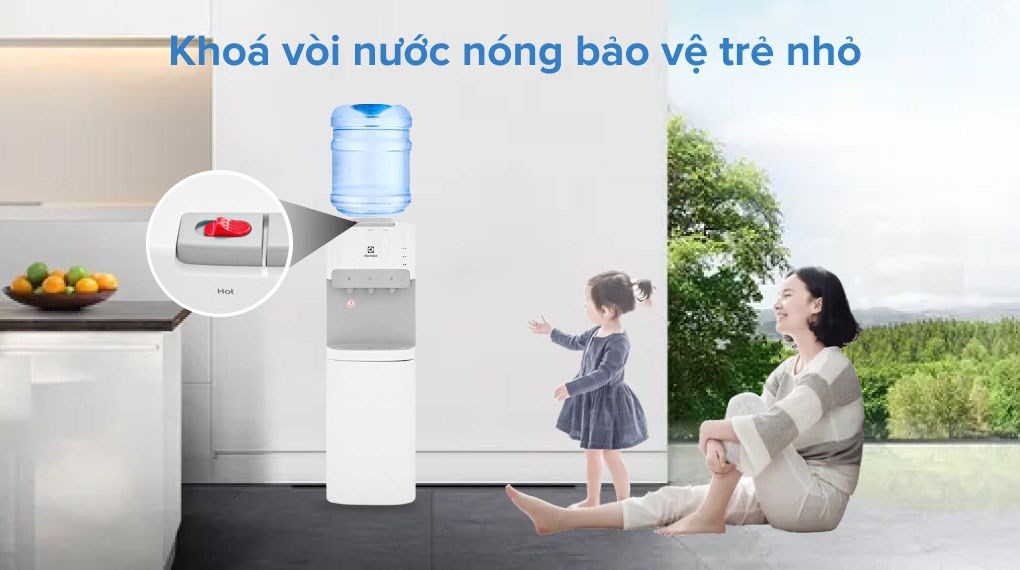 Cây nước 3 vòi Electrolux EQACF01TXWV- có tủ để đồ