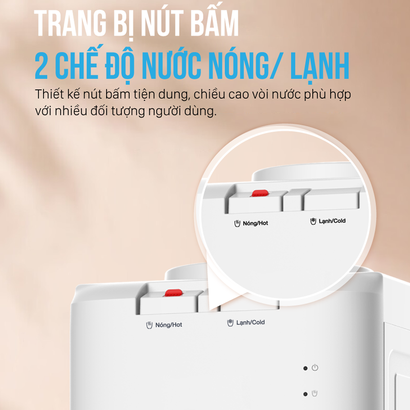 Cây nước nóng lạnh Coex CW-7120 (1 vòi 2 chế độ nóng, lạnh, Có tủ để đồ)