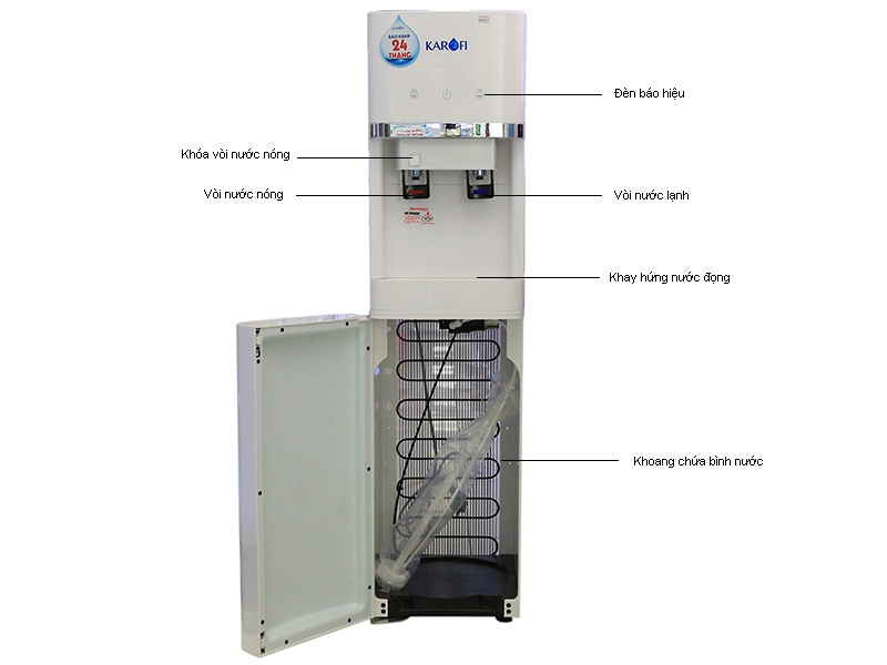 Cây nước nóng lạnh Karofi HC300W