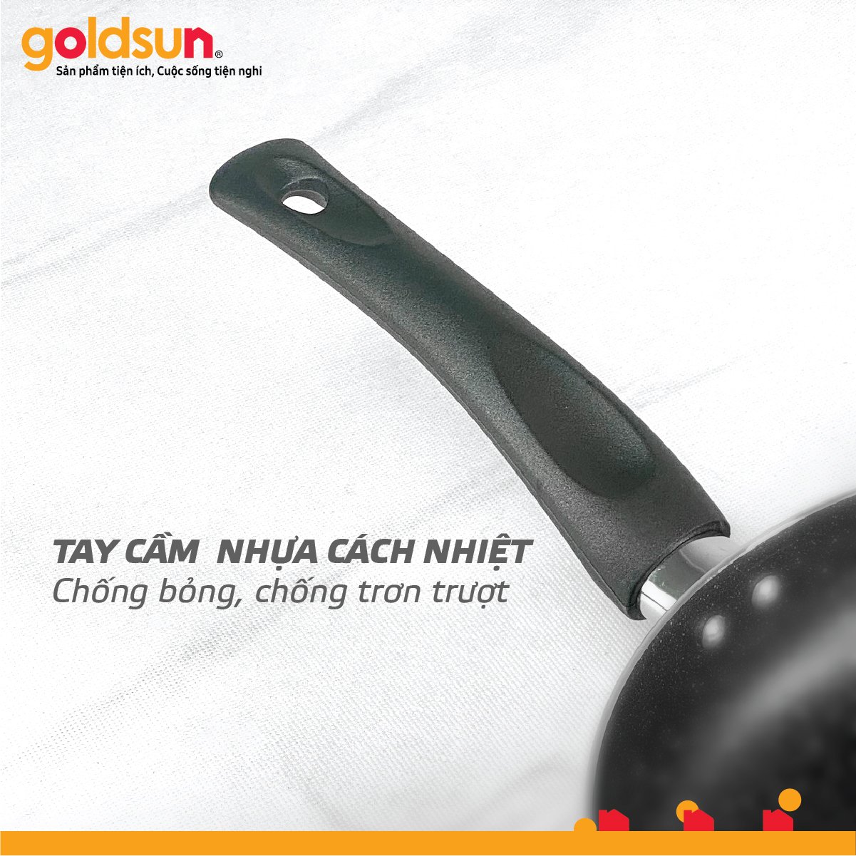 Chảo chống dính 24cm Goldsun GPA1200-24