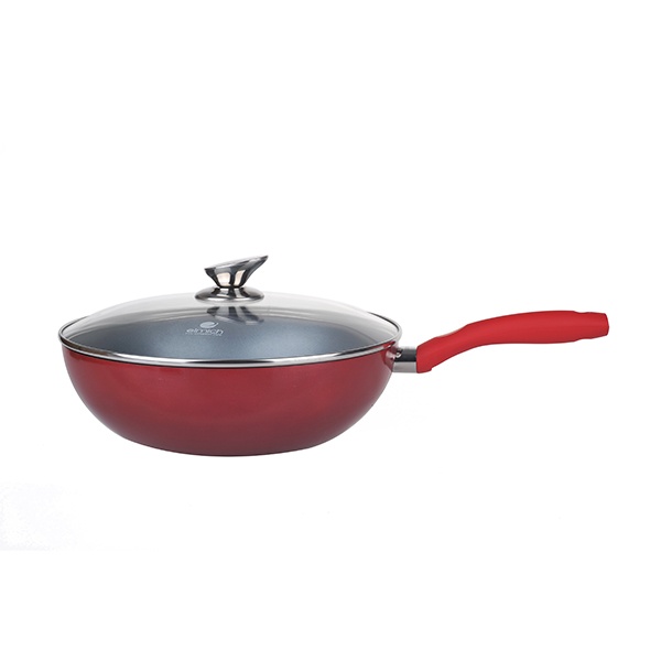 Chảo chống dính Elmich Lilac EIV-43128 - 28cm đáy từ - Vung kính