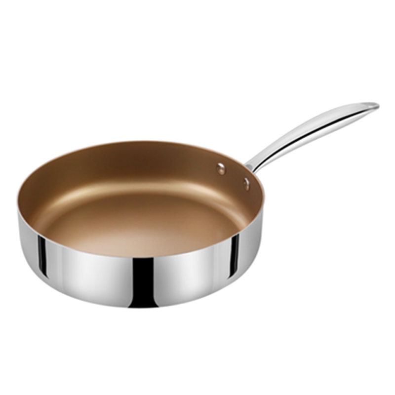 Chảo Inox 304 liền khối phủ Titanium ROLER RFP-1114SN-20