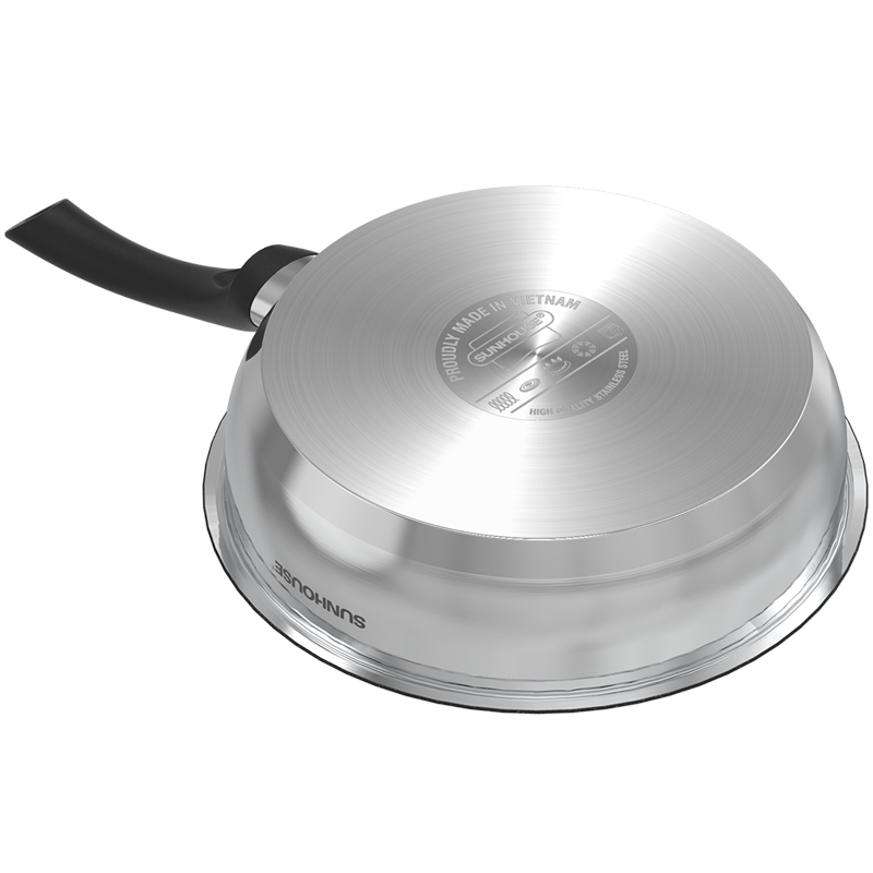Chảo inox 5 đáy Sunhouse IN28M4