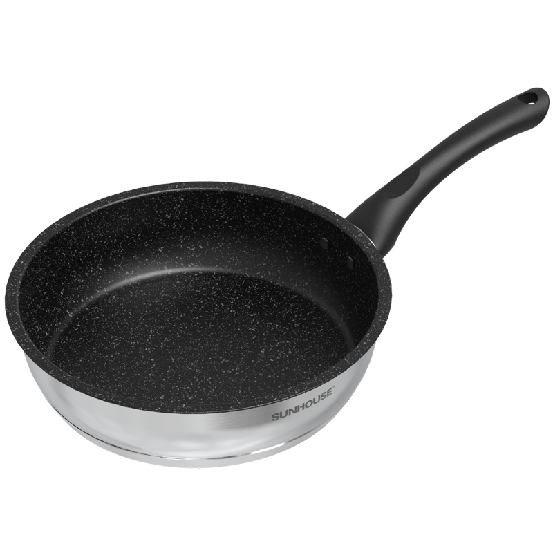 Chảo inox 5 đáy Sunhouse IN28M4