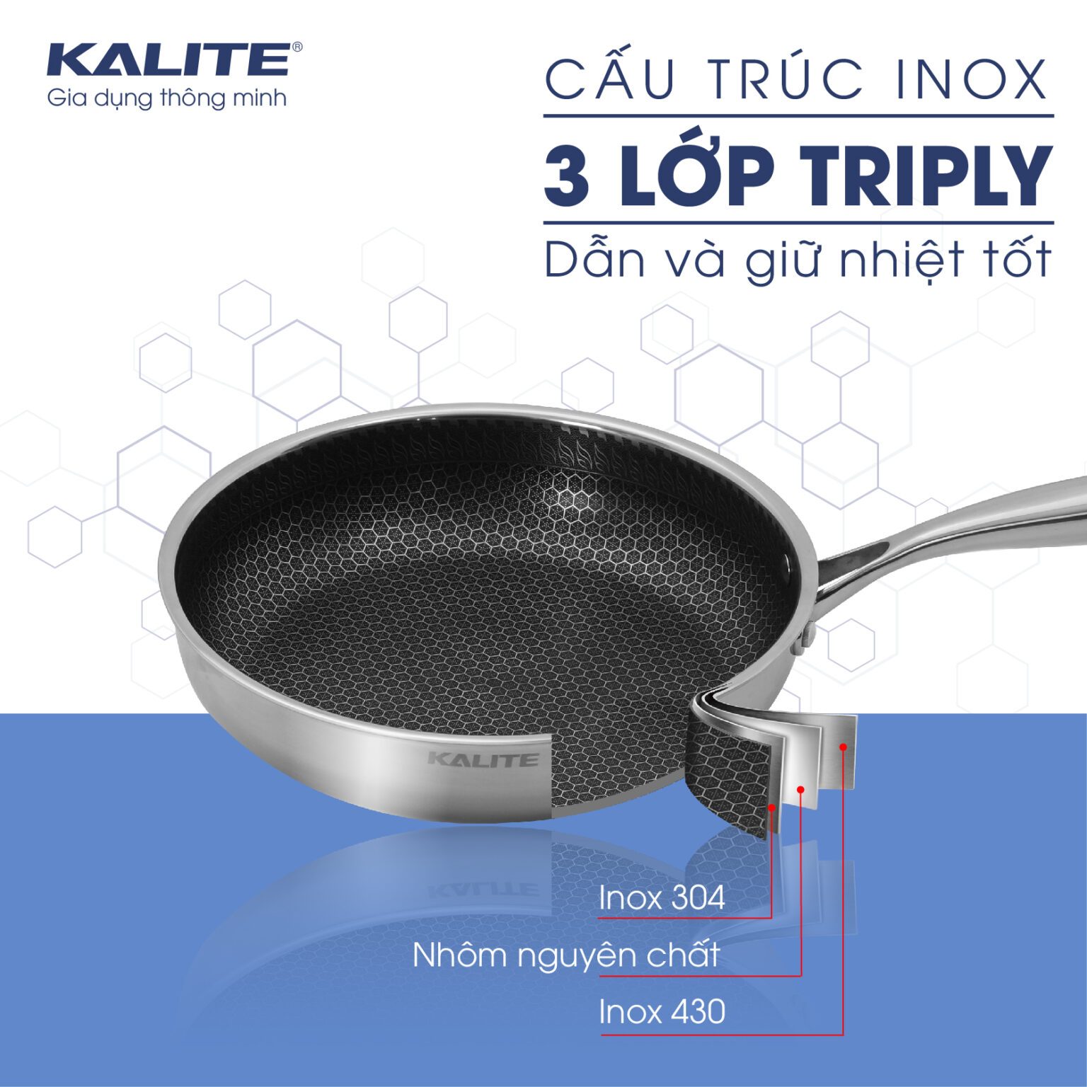 Chảo Inox KALITE KL-326