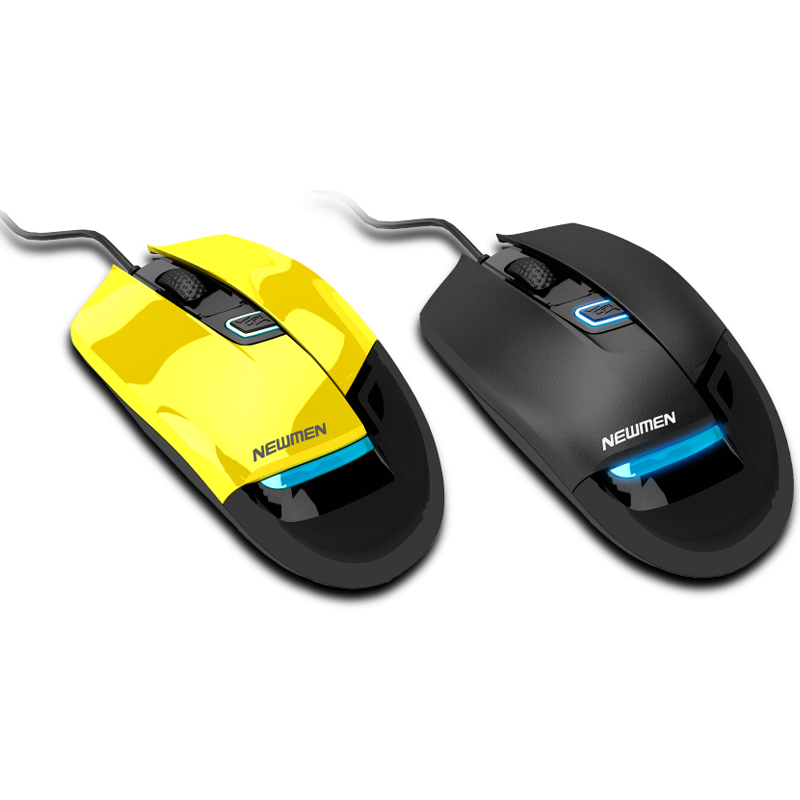 Chuột có dây Gaming NEWMEN G10+ Yellow NEW VI