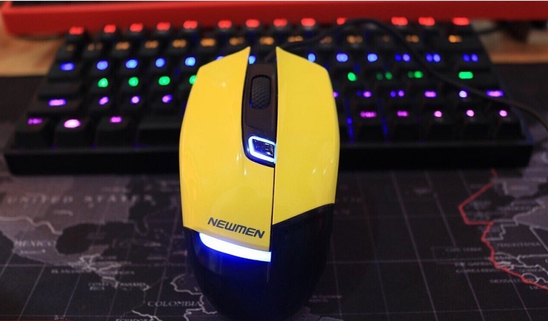 Chuột có dây Gaming NEWMEN G10+ Yellow NEW VI