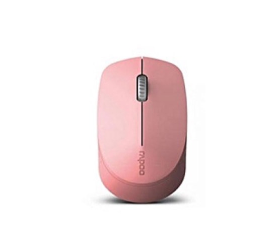 Chuột không dây đa kêt nối Wireless và Bluetooth Rapoo M100 Silent Hồng