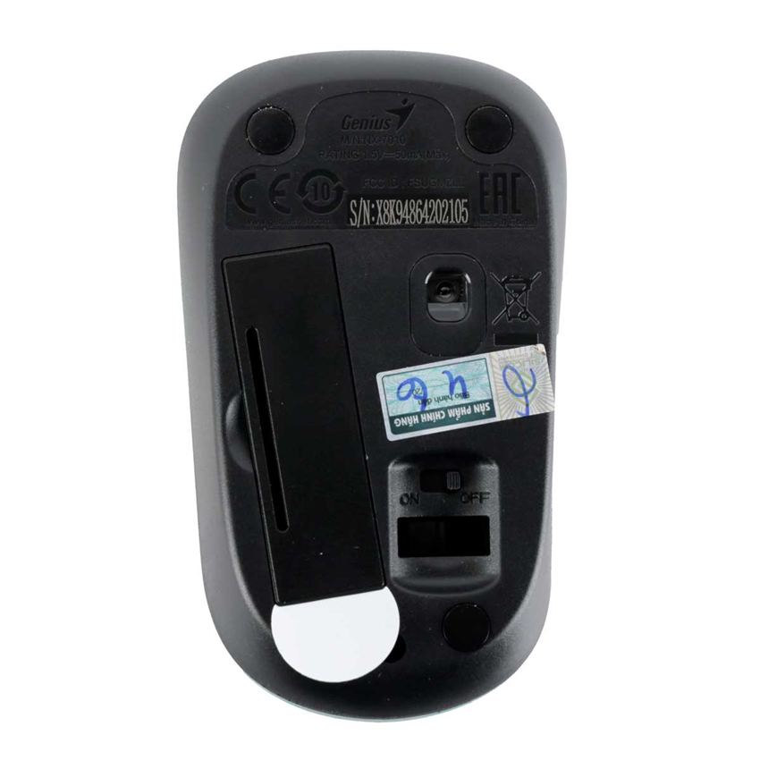 Chuột không dây Genius NX-7010 màu xanh ngọc