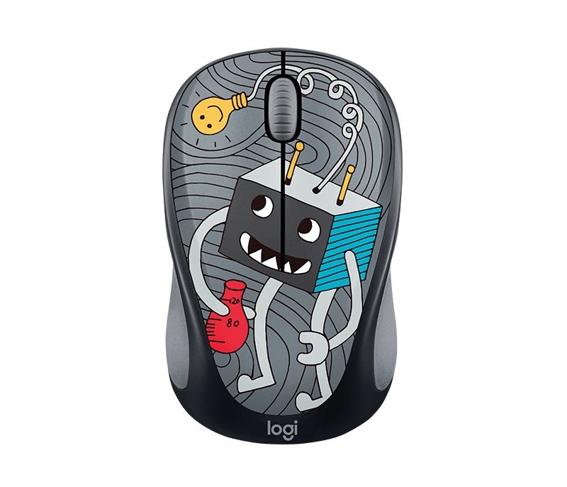 Chuột quang không dây LOGITECH M238 Doodle Light Bulb (Xám)