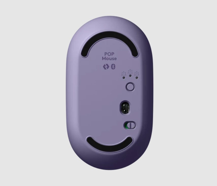 Chuột quang không dây Logitech Pop mouse - Lavender