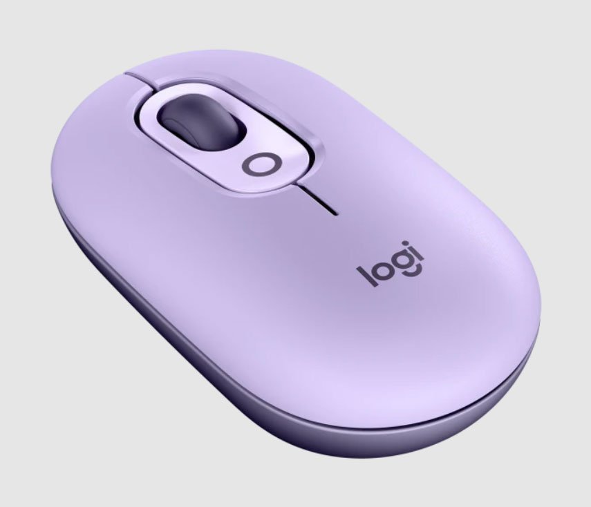 Chuột quang không dây Logitech Pop mouse - Lavender