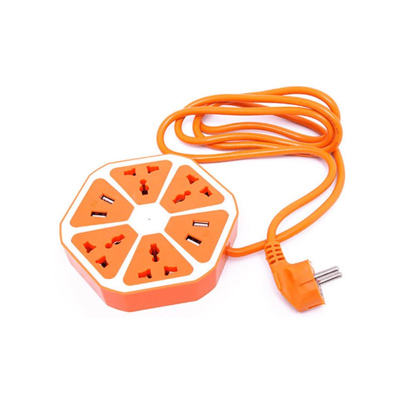 Ổ cắm chia điện 4 cổng USB Hexagon Socket