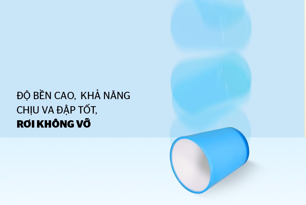 Cốc cách nhiệt 2 lớp Biozone 310ml xanh KB-CU310PB