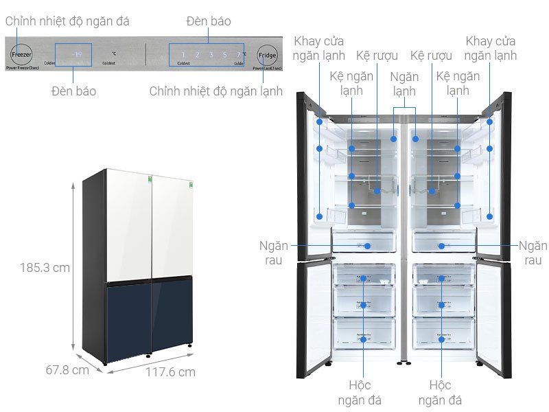 Combo 2 Tủ lạnh Samsung RB33T307029/SV