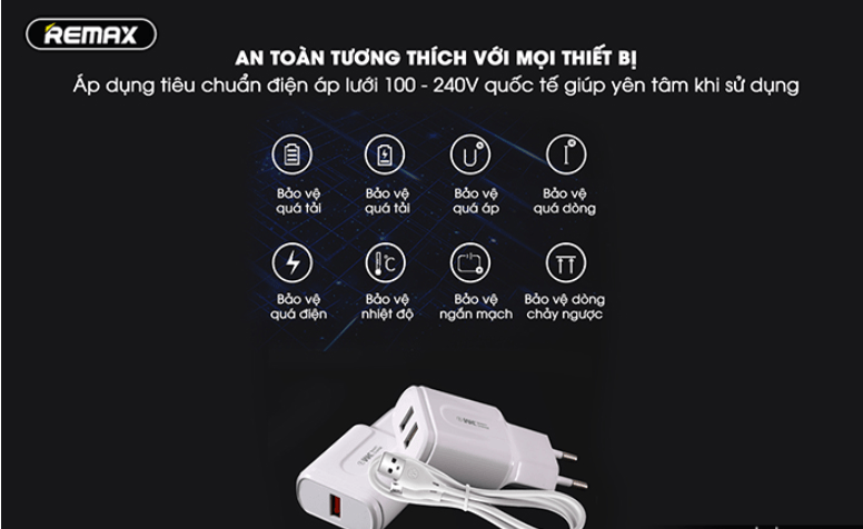 Củ sạc 2 cổng USB WK WP-U67 kèm dây cáp lightning