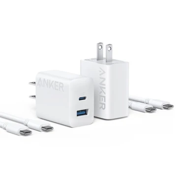 Củ sạc Anker 312 1C1A 20W (with USB-C Cable) Trắng (White) B2B_B2348