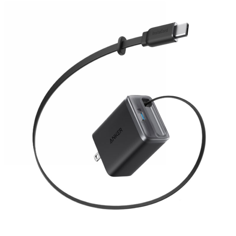 Củ Sạc Anker Nano 1C 35W (Built-In Retractable USB-C Cable) Đen (Black) B2B_A2658