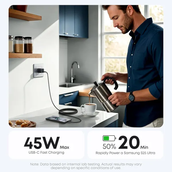 Củ sạc Anker Nano 1C 45W Đen (Black) B2B_A2692