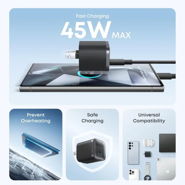 Củ sạc Anker Nano 1C 45W Đen (Black) B2B_A2692