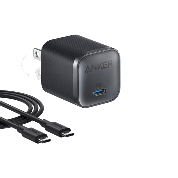 Củ sạc Anker Nano 1C 45W (with USB-C Cable) Đen (Black) B2C_B2692