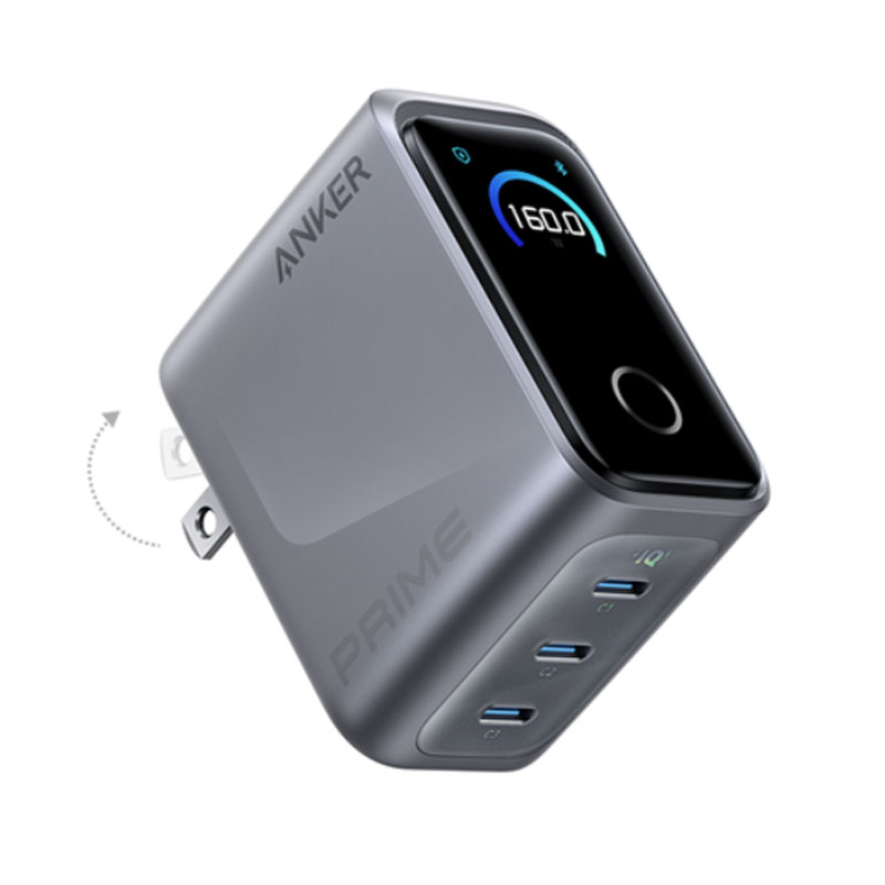 Củ sạc Anker Prime 3C 160W Bạc (Silver) B2C_A2687