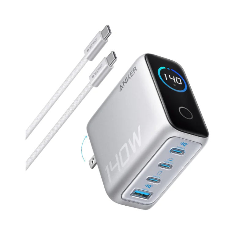 Củ sạc Anker Zolo 3C1A 140W (with USB-C Cable) Bạc (Silver) B2B_B2697