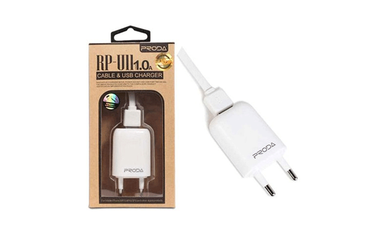Củ sạc cho điện thoại Remax Proda 1.0A RP - U11