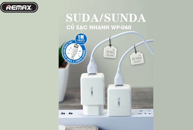 Củ sạc kèm dây cáp rời Type-c WK WP-U61