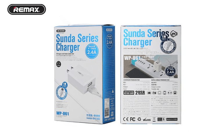Củ sạc kèm dây cáp rời Type-c WK WP-U61