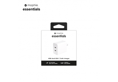 Củ sạc mophie Essentials PD 45W 2C White - 409912231