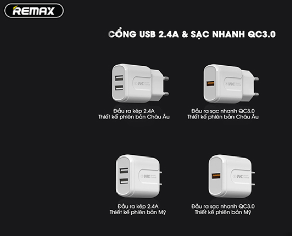 Củ sạc nhanh 1 cổng sạc WK WP-U66 Michon