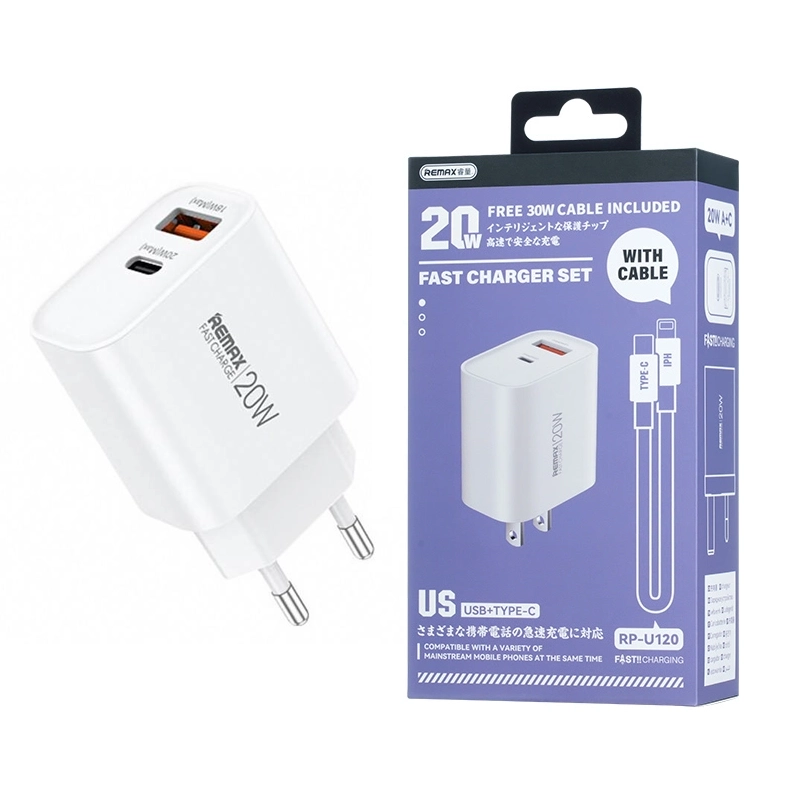 Củ sạc nhanh REMAX QC 3.0+ PD 20W RP- U120
