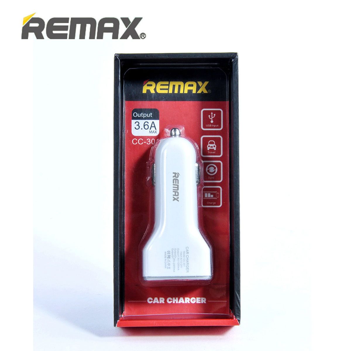 Củ sạc ô tô 3 cổng USB 3.6A Remax Jian CC - 301