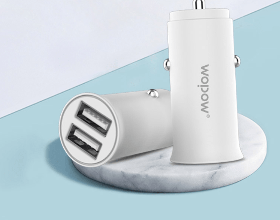 Củ sạc oto 2 cổng Wopow 5V-2.4A, 12WW IQ CD011