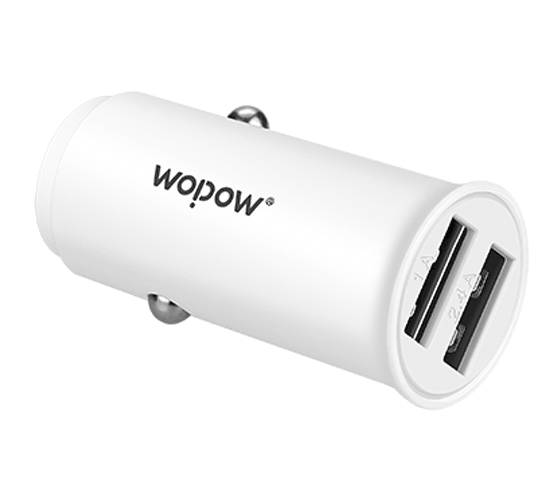 Củ sạc oto 2 cổng Wopow 5V-2.4A, 12WW IQ CD011