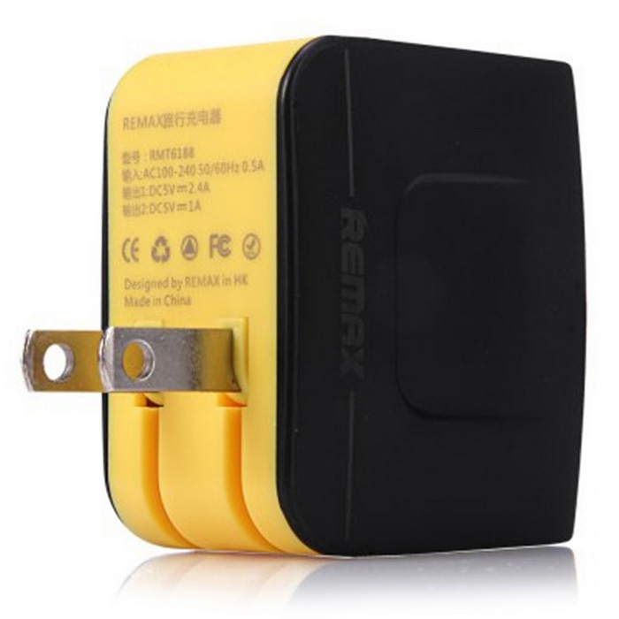 Củ sạc Remax 2 Ports USB Charger 3.4 A Charger RMT6188 US - BH 30 ngày