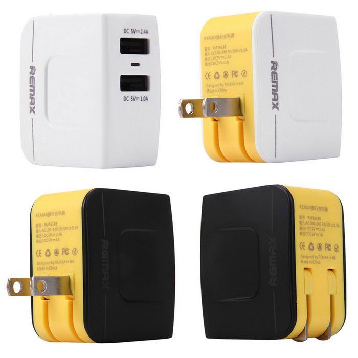 Củ sạc Remax 2 Ports USB Charger 3.4 A Charger RMT6188 US - BH 30 ngày