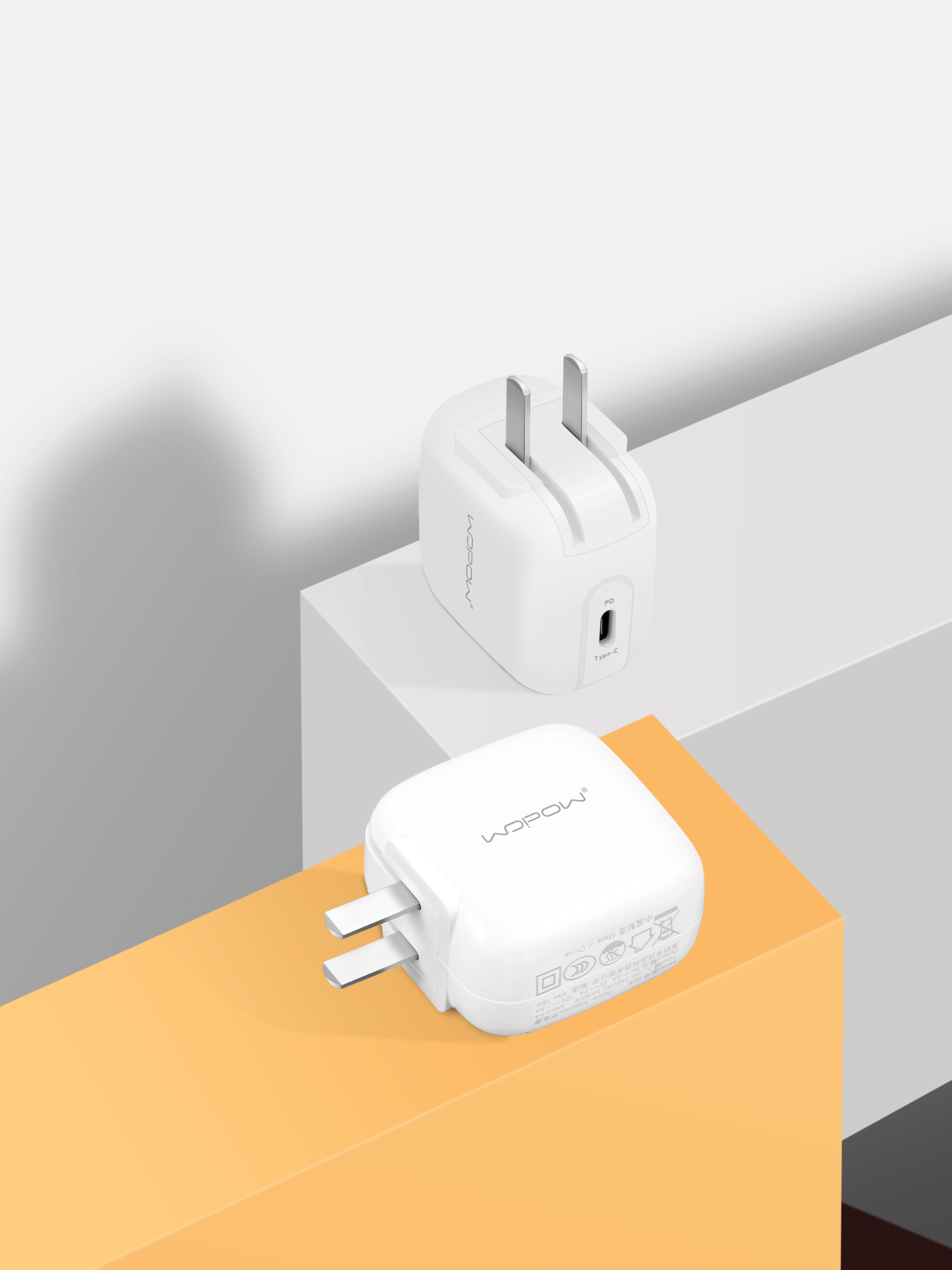 Củ sạc Wopow sạc nhanh 18w Q26 Folding Plug (cổng type C PD)