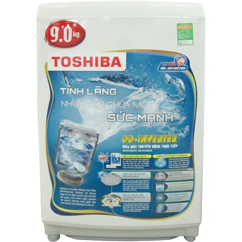 Máy giặt 9 Kg Toshiba DC1000CV(WB), lồng đứng, Inverter, xanh dương