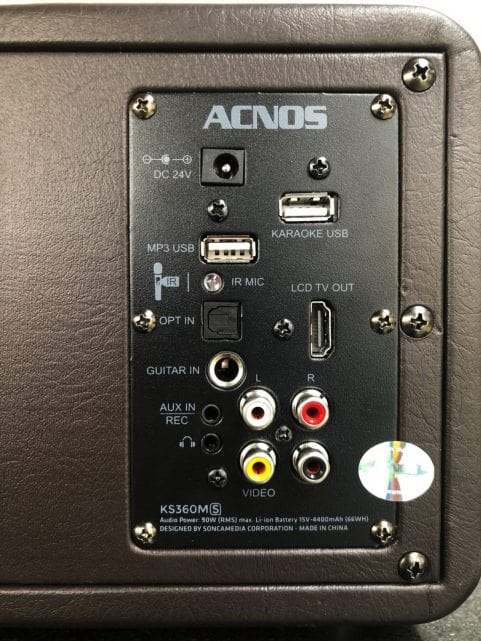 Loa xách tay mini Karaoke ACNOS KS360MS 165W