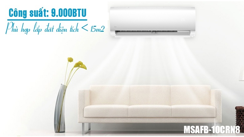 Điều hòa Midea 1 chiều 1HP-9.000BTU MSAFB-10CRN8