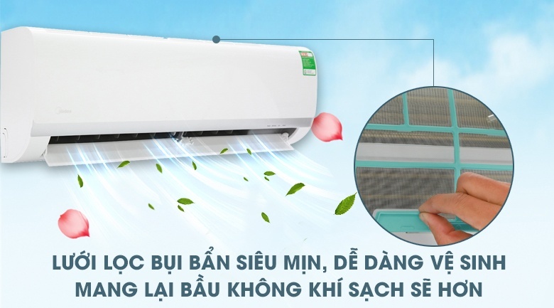 Điều hòa Midea 1 chiều 1HP-9.000BTU MSAFB-10CRN8