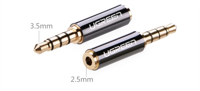 Đầu chuyển đổi rắc Audio 3,5mm sang 2,5mm Ugreen UG-20502